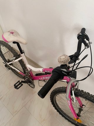 Bicicleta juvenil niña rosa