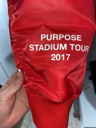 Chaqueta Bomber Justin Bieber Roja