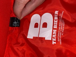 Chaqueta Bomber Justin Bieber Roja