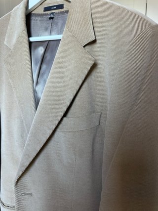 Chaqueta Zara Pana Fina Beige
