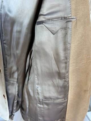 Chaqueta Zara Pana Fina Beige