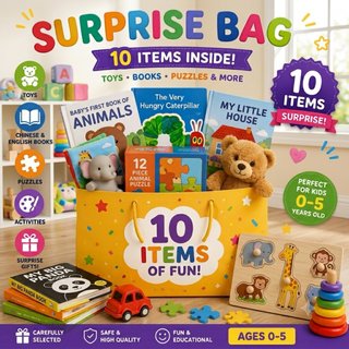 Bolsa Sorpresa 10 Artículos Niños 0-5 Años