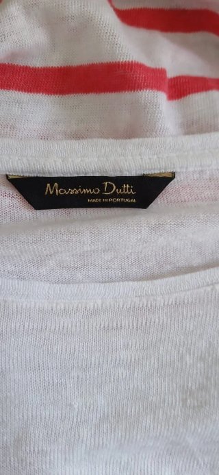 Massimo Dutti Jersey Fino Rayas Rojas