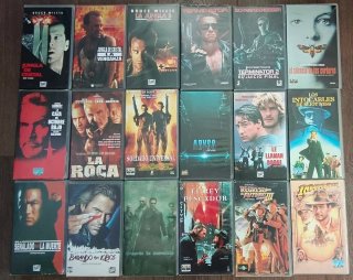 Lote Películas VHS Clásicas Acción y Aventura