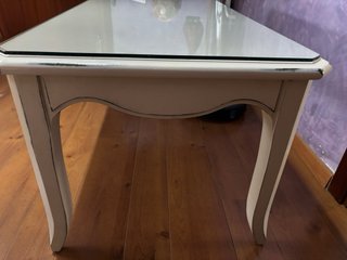 Mesa de centro elevable madera patas isabelinas