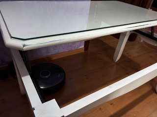 Mesa de centro elevable madera patas isabelinas