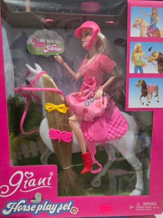 Juguete Muñeca y Caballo Giani