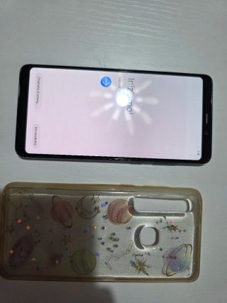 Samsung Galaxy A9 Blu con cover