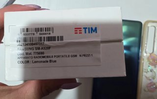 Samsung Galaxy A9 Blu con cover