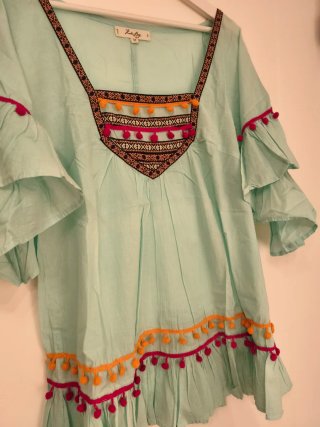 Vestido Kaftan Koala Bay Turquesa