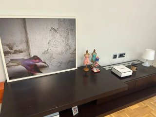 Mueble TV marrón 2.61x0.65x0.38