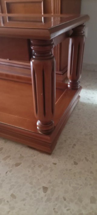 Mesa de centro madera y cristal
