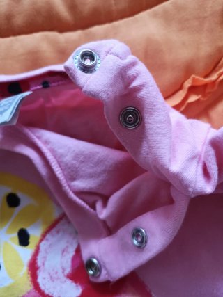 Conjunto infantil florido rosa