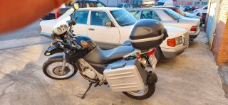 BMW F650GS Adventure Moto Negra Plata