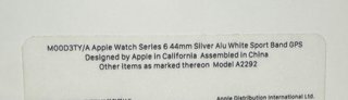Apple Watch Serie 6 44mm Plata