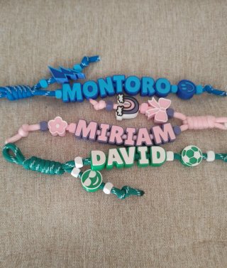 Llaveros 3D con cuerda paracord y nombre