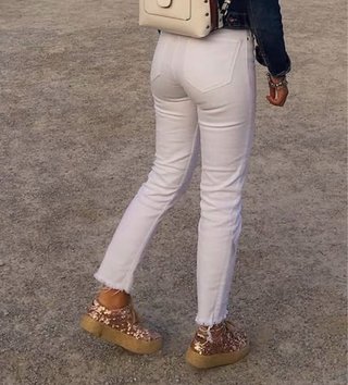 Pantalón Zara Blanco Talla 34