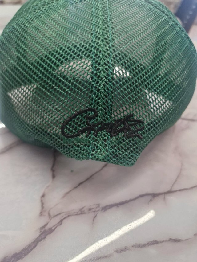 Gorra Corteiz CRTZ Alcatraz Trucker Verde/Blanca
