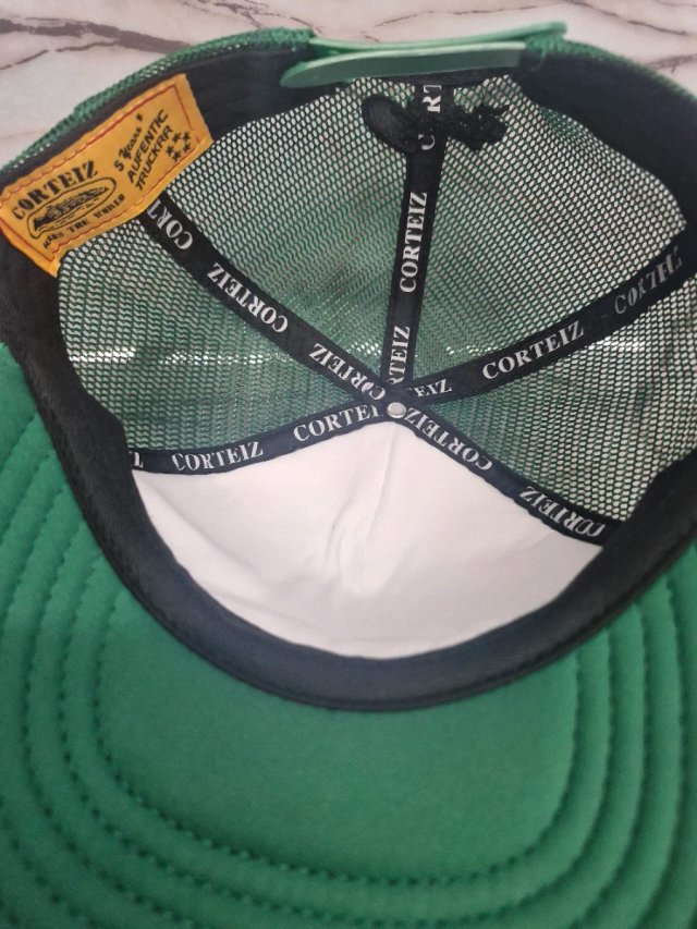 Gorra Corteiz CRTZ Alcatraz Trucker Verde/Blanca