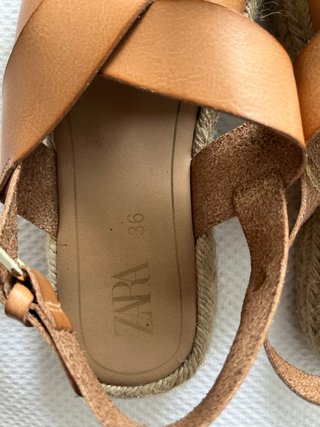 Sandalias Zara Marrones Talla 36