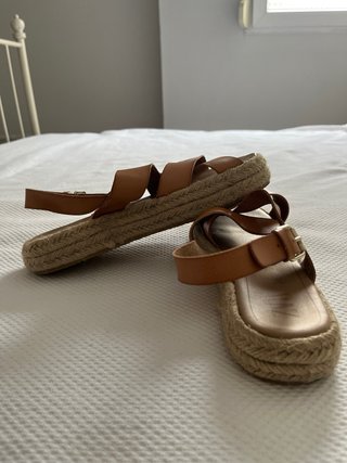 Sandalias Zara Marrones Talla 36