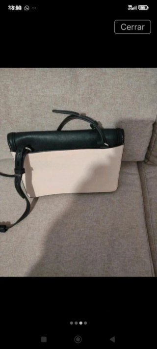 Bolso bandolera negro y blanco