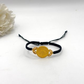 Pulsera de oro 21kt macramé