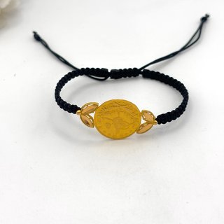 Pulsera de oro 21kt macramé