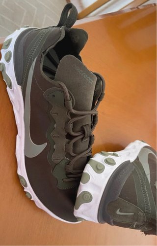 Zapatillas Nike React unisex  Verde/Blanco