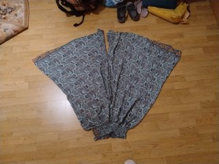 Falda pantalón ligera estampado paisley