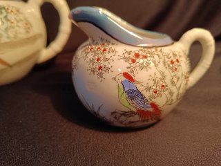 Conjunto japonés de tetera, azucarera y lechera