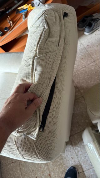 2 Sillones Relax Beige Tela