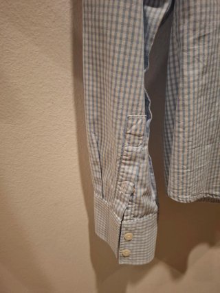 Camicia quadri azzurri John Ashfield tg 10