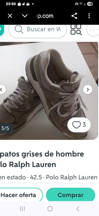 Zapatillas Polo Ralph Lauren Hombre Talla 42.5