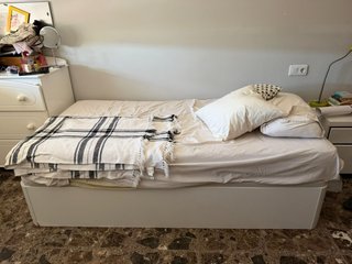 Base Cama Canapé Madera Tapizada
