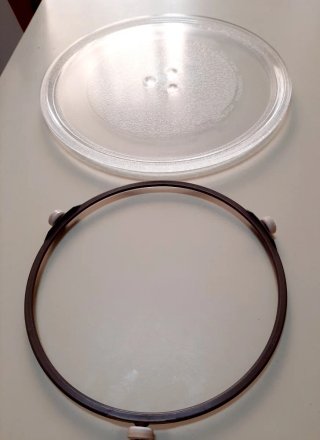 Plato y base giratoria de microondas 2 tamaños.7€