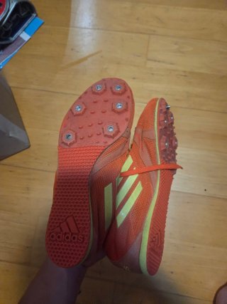 Tacos Adidas Atletismo Naranja y Amarillo