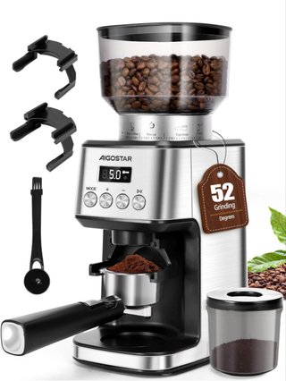 Aigostar Molinillo Café 52 Ajustes LCD 180W Nuevo