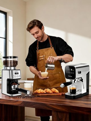 Aigostar Molinillo Café 52 Ajustes LCD 180W Nuevo