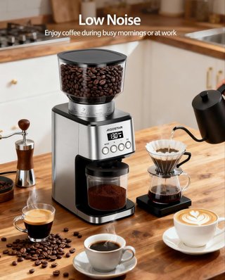 Aigostar Molinillo Café 52 Ajustes LCD 180W Nuevo