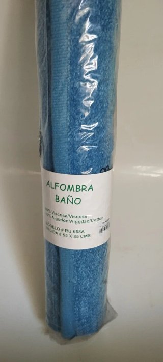 Alfombra de baño El Corte Inglés azul NUEVA 100%