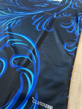 Camiseta Adidas Futbol Negra y Azul