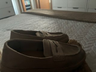 Zapatos Zara Piel Melocotón Beige Talla 38