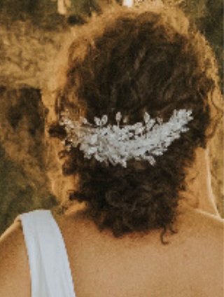 Tiara de Novia Cristales Plata