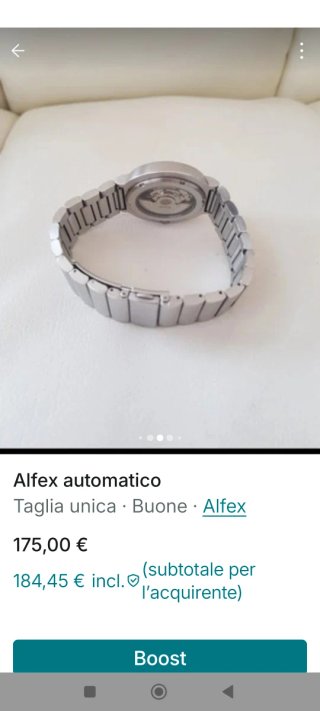 Alfex Automatico 39mm Orologio Uomo