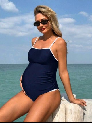 Bañador premamá azul marino Talla L