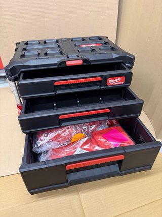 Milwaukee PACKOUT Cassettiera 3 Cassetti