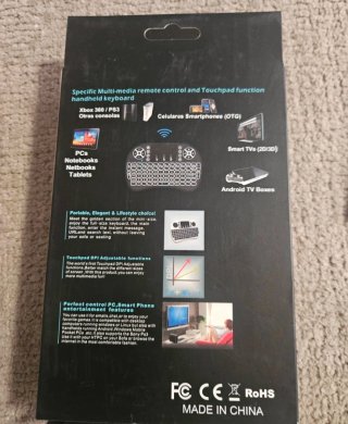 Mini Teclado Inalámbrico con Touchpad