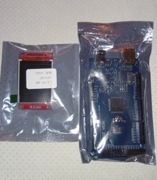 Arduino Mega 2560 compatibile e Schermo TFT 1.8