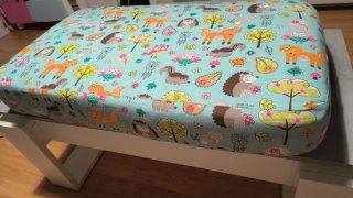 Colchón para minicuna con estampado infantil